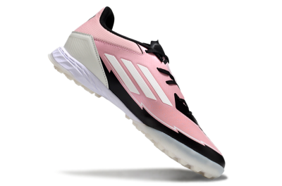 Men's Adidas F50 Pro TF Artificial Turf Low-Tops Football Shoes - Pink/Black/White
