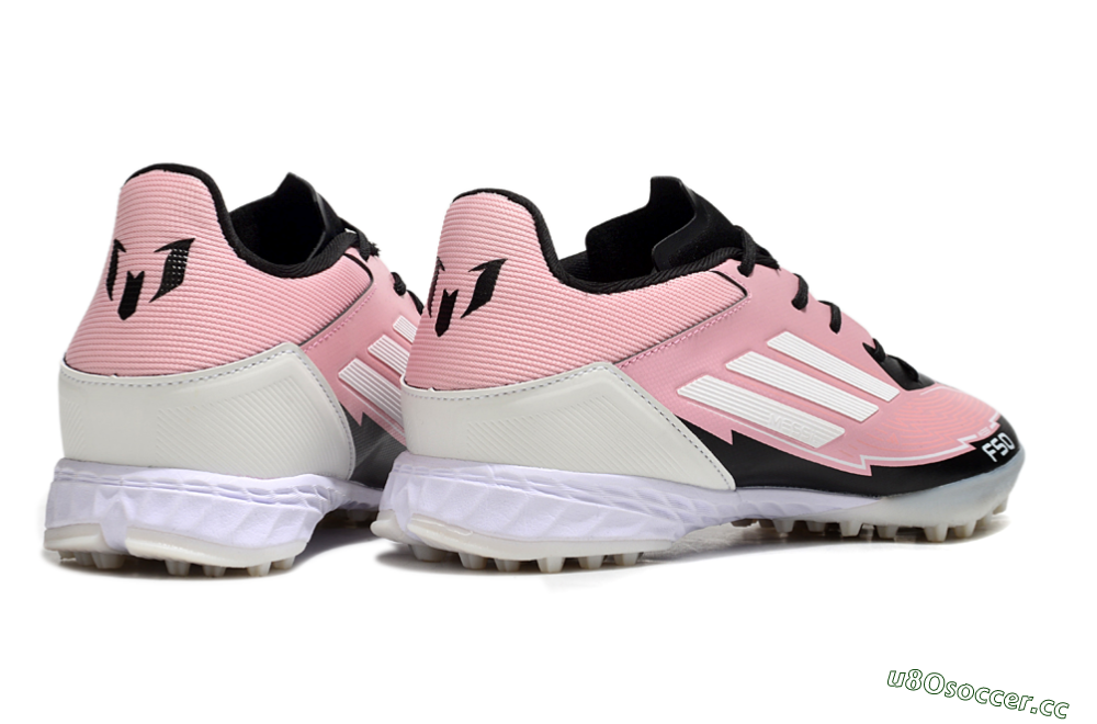 Men's Adidas F50 Pro TF Artificial Turf Low-Tops Football Shoes - Pink/Black/White 6