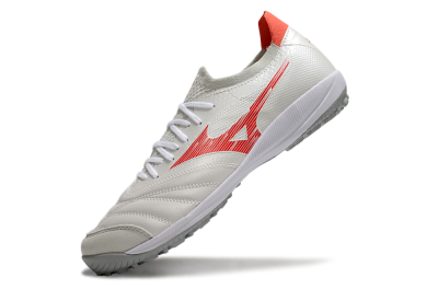 Men's Mizuno Morelia Neo Sala TF Artificial Turf Low-Tops Football Shoes - Grey/Red/White