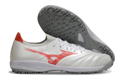Men's Mizuno Morelia Neo Sala TF Artificial Turf Low-Tops Football Shoes - Grey/Red/White