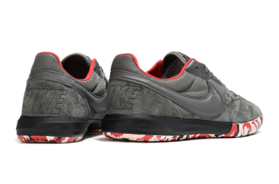 Unisex Nike Premier 2 Sala IC Indoor & Futsal Low-Tops Football Shoes - Grey/Black/Red