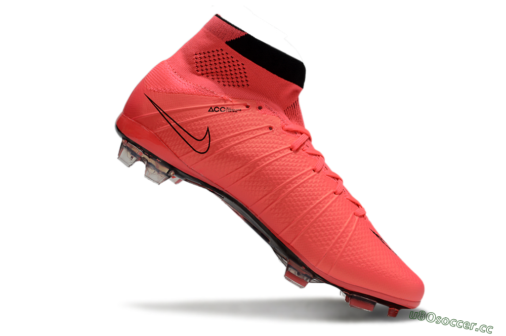 Men's Nike Mercurial Superfly 4 CR7 FG Firm Ground High-Tops Football Boots - Red/Black 4