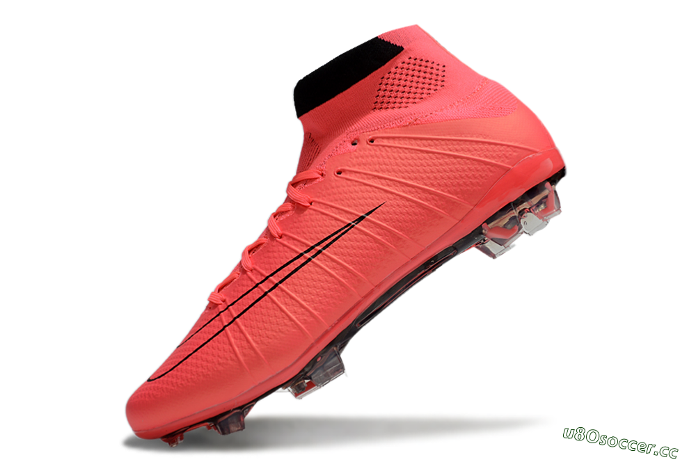 Men's Nike Mercurial Superfly 4 CR7 FG Firm Ground High-Tops Football Boots - Red/Black 5