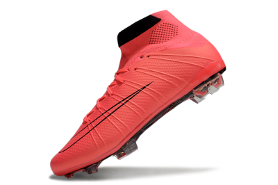 Men's Nike Mercurial Superfly 4 CR7 FG Firm Ground High-Tops Football Boots - Red/Black