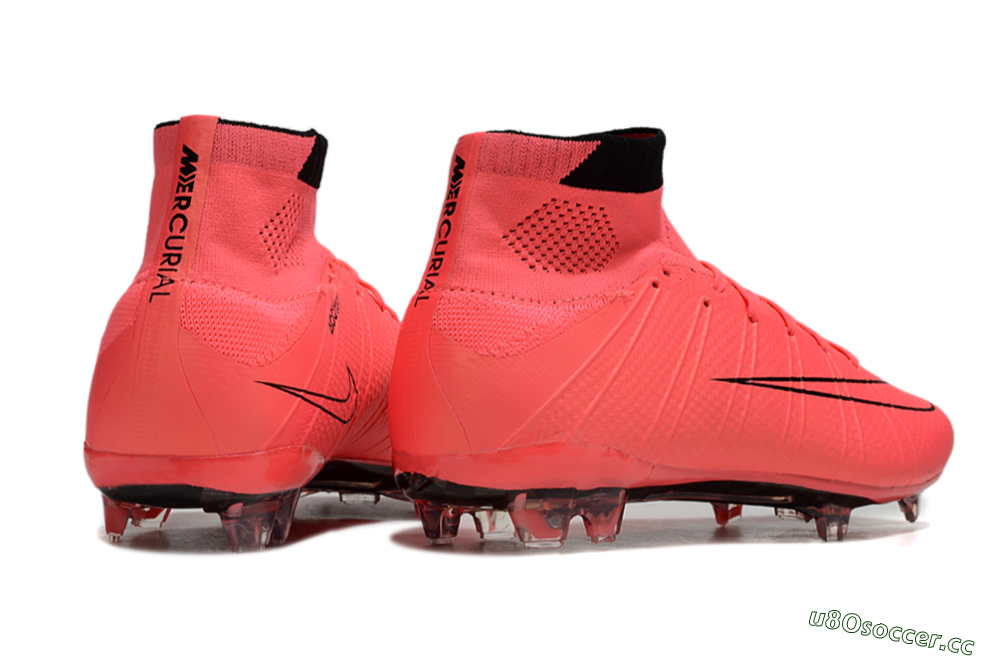 Men's Nike Mercurial Superfly 4 CR7 FG Firm Ground High-Tops Football Boots - Red/Black 6
