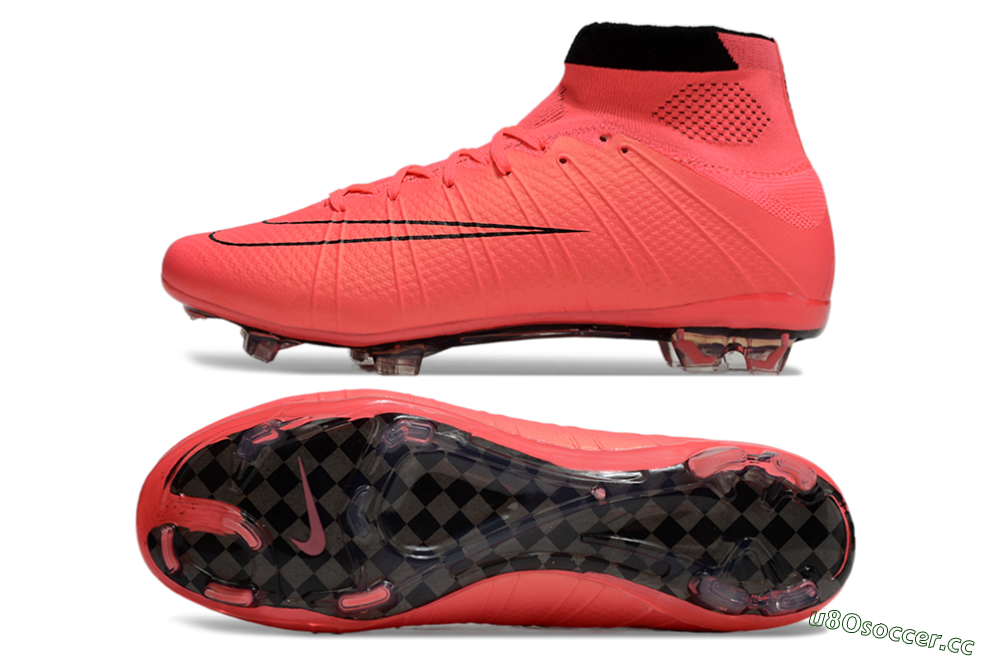 Men's Nike Mercurial Superfly 4 CR7 FG Firm Ground High-Tops Football Boots - Red/Black 1