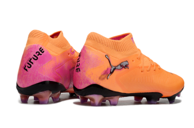Men's Puma Future 8 Ultimate FG Firm Ground Low-Tops Football Boots - Orange/Purple/Grey