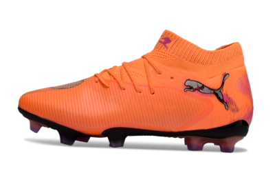 Men's Puma Future 8 Ultimate FG Firm Ground Low-Tops Football Boots - Orange/Purple/Grey