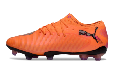 Men's Puma Future 8 Ultimate FG Firm Ground Low-Tops Football Boots - Orange/Purple/Grey