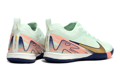 Men's Nike Air Zoom Mercurial Vapor 16 Pro IC Indoor & Futsal Low-Tops Football Shoes - Jade/Gold/Pink