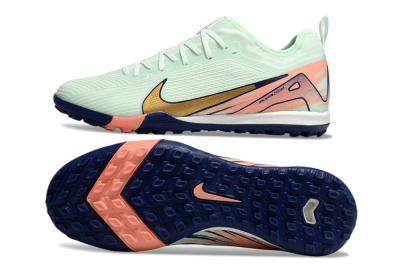 Unisex Nike Air Zoom Mercurial Vapor 16 Pro TF Artificial Turf Low-Tops Football Shoes - Jade/Gold/Pink