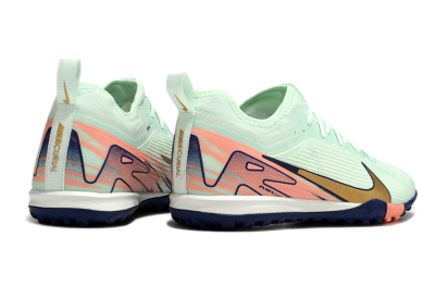 Unisex Nike Air Zoom Mercurial Vapor 16 Pro TF Artificial Turf Low-Tops Football Shoes - Jade/Gold/Pink