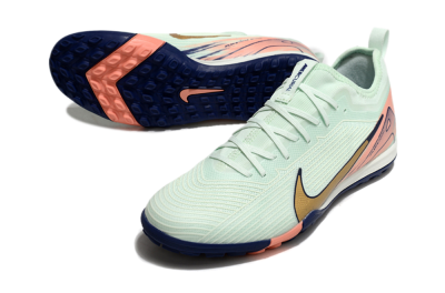 Unisex Nike Air Zoom Mercurial Vapor 16 Pro TF Artificial Turf Low-Tops Football Shoes - Jade/Gold/Pink