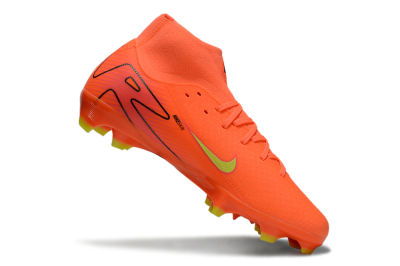 Men's Nike Air Zoom Mercurial Superfly 10 Academy FG Firm Ground High-Tops Football Boots - Red/Yellow/Black