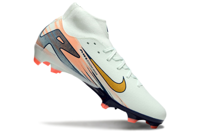 Men's Nike Air Zoom Mercurial Superfly 10 Academy FG Firm Ground High-Tops Football Boots - Jade/Gold/Pink