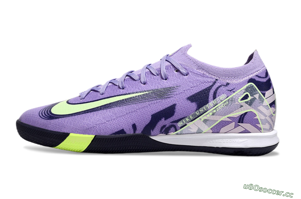 Men's Nike Air Zoom Mercurial Vapor 16 Elite IC Indoor & Futsal Low-Tops Football Shoes - Purple/Yellow/White 0