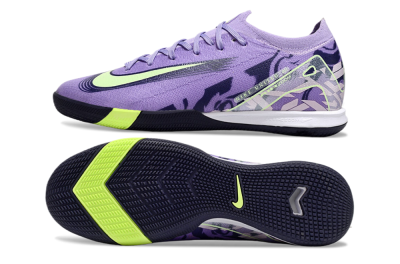 Men's Nike Air Zoom Mercurial Vapor 16 Elite IC Indoor & Futsal Low-Tops Football Shoes - Purple/Yellow/White