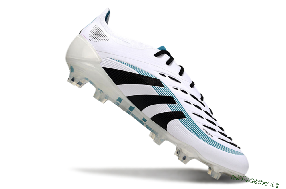 Men's Adidas Predator Elite 25 FG Firm Ground Low-Tops Football Boots - White/Blue/Black 4