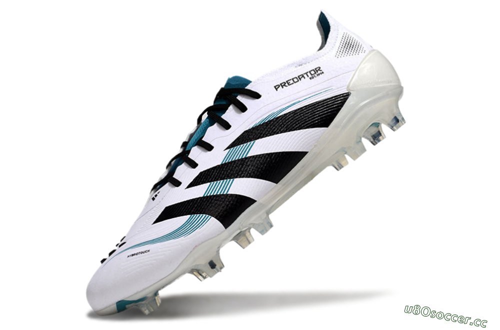 Men's Adidas Predator Elite 25 FG Firm Ground Low-Tops Football Boots - White/Blue/Black 5