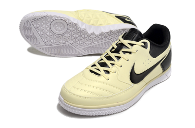 Men's Nike Street Gato IC Indoor & Futsal Low-Tops Football Shoes - Beige/Black/White