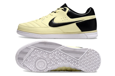 Men's Nike Street Gato IC Indoor & Futsal Low-Tops Football Shoes - Beige/Black/White