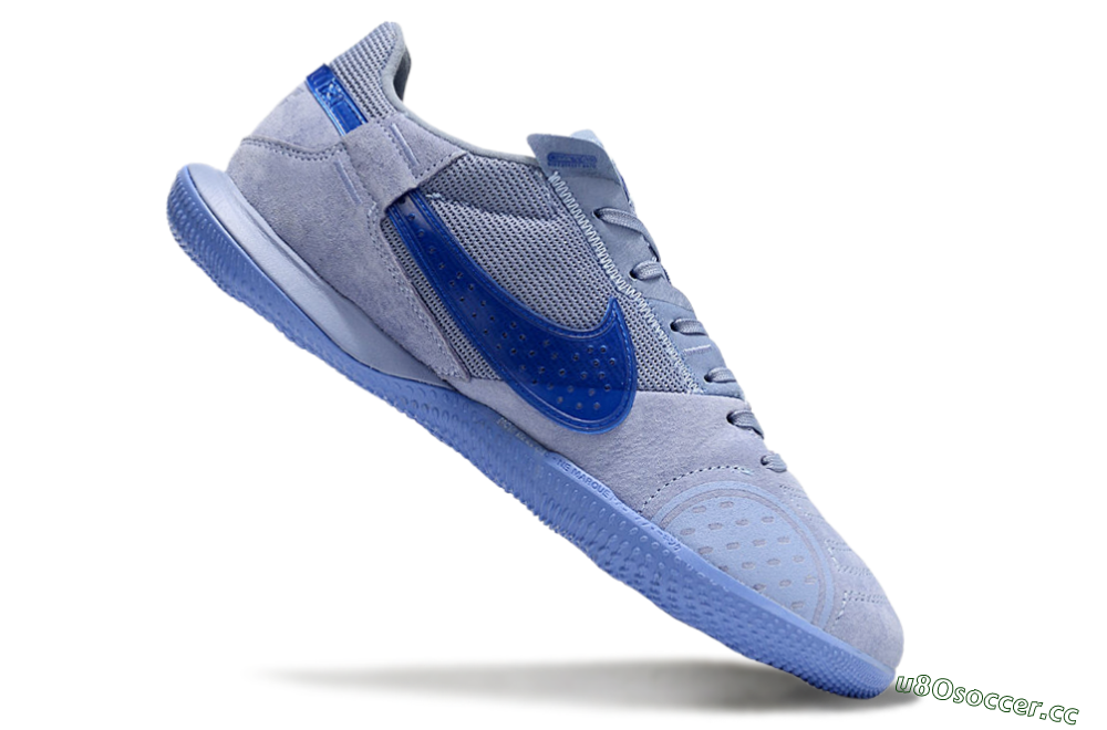 Men's Nike Street Gato IC Indoor & Futsal Low-Tops Football Shoes - Blue/Blue 4