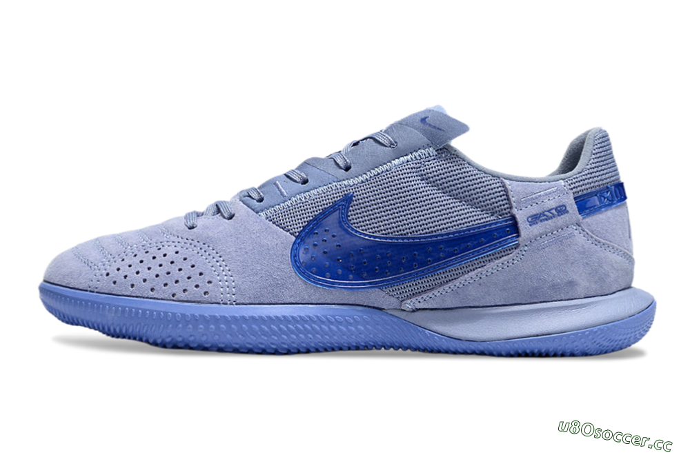 Men's Nike Street Gato IC Indoor & Futsal Low-Tops Football Shoes - Blue/Blue 0