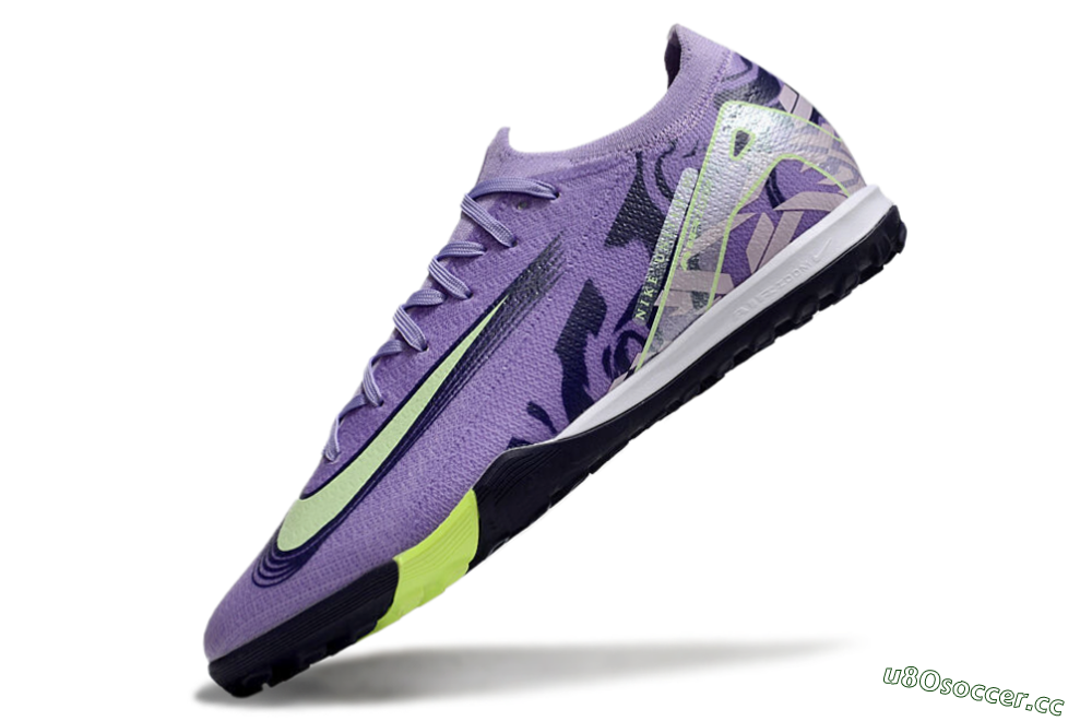 Unisex Nike Air Zoom Mercurial Vapor 16 Elite TF Artificial Turf Low-Tops Football Shoes - Purple/Yellow/White 5