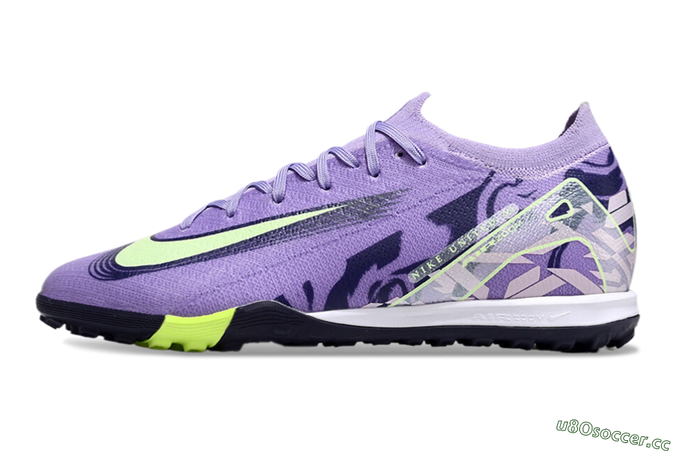 Unisex Nike Air Zoom Mercurial Vapor 16 Elite TF Artificial Turf Low-Tops Football Shoes - Purple/Yellow/White 0