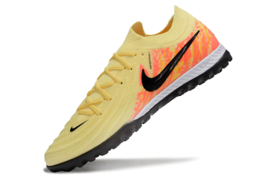 Men's Nike Phantom GX 2 Elite TF Artificial Turf Low-Tops Football Shoes - Yellow/Black/Red