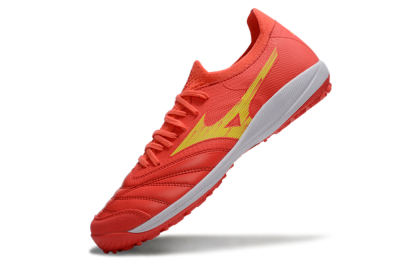 Men's Mizuno Morelia Neo Sala TF Artificial Turf Low-Tops Football Shoes - Red/Yellow/White