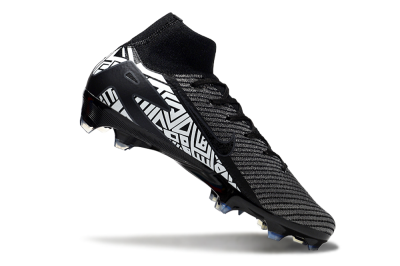 Unisex Nike Air Zoom Mercurial Superfly 10 Elite FG Firm Ground High-Tops Football Boots - Black/White/Blue