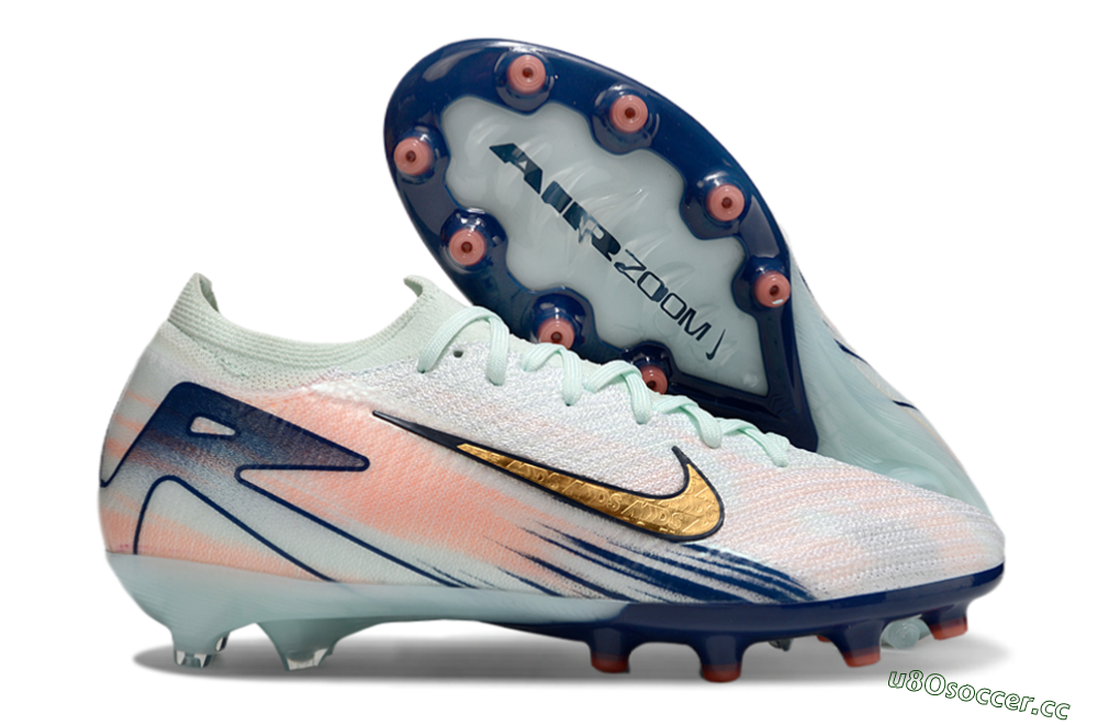 Unisex Nike Air Zoom Mercurial Vapor 16 Elite AG Artificial Grass Low-Tops Football Boots - Jade/Yellow/Pink/Blue 2
