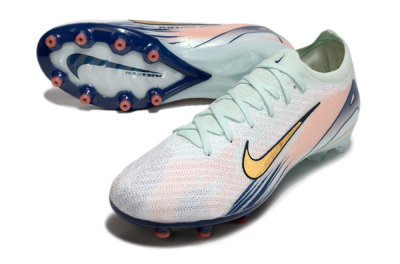 Unisex Nike Air Zoom Mercurial Vapor 16 Elite AG Artificial Grass Low-Tops Football Boots - Jade/Yellow/Pink/Blue