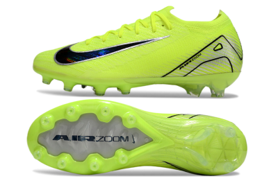 Unisex Nike Air Zoom Mercurial Vapor 16 Elite AG Artificial Grass Low-Tops Football Boots - Yellow/Silver/Black