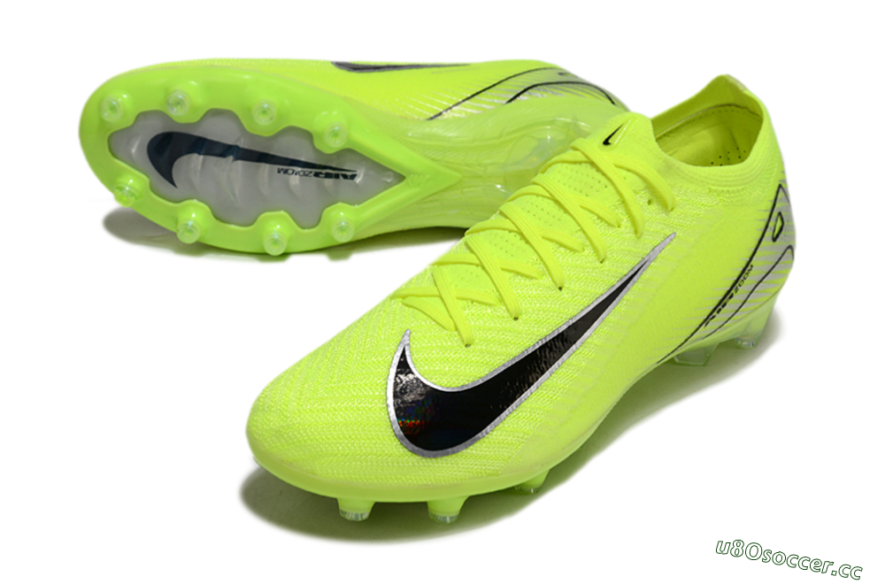 Unisex Nike Air Zoom Mercurial Vapor 16 Elite AG Artificial Grass Low-Tops Football Boots - Yellow/Silver/Black 3