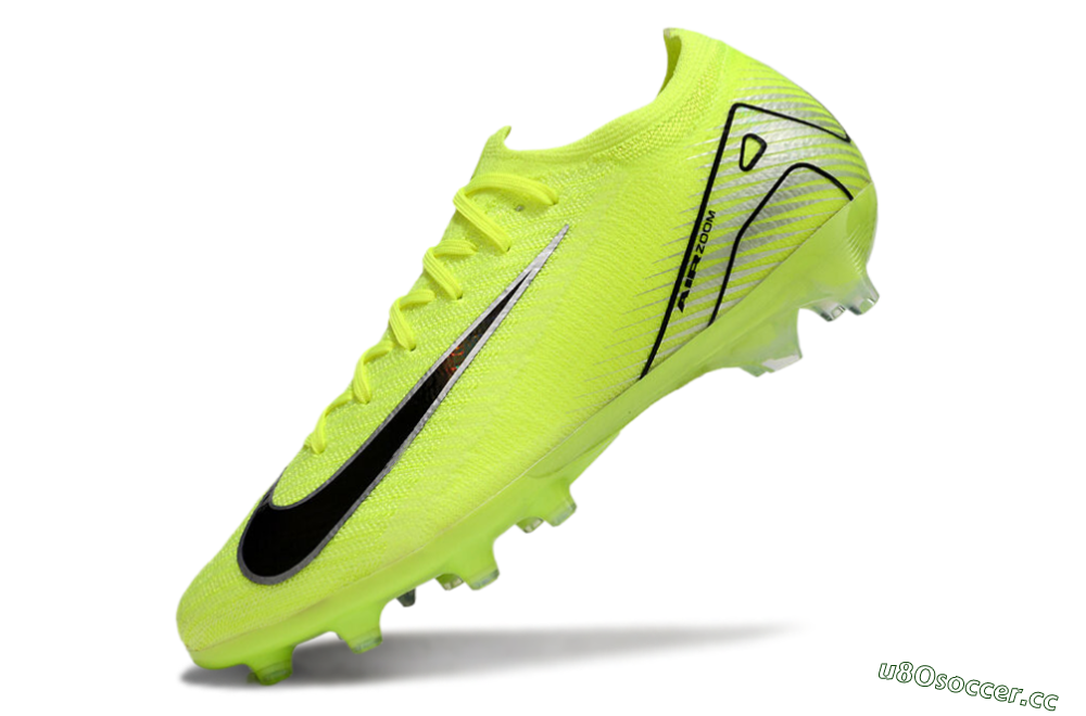 Unisex Nike Air Zoom Mercurial Vapor 16 Elite AG Artificial Grass Low-Tops Football Boots - Yellow/Silver/Black 5