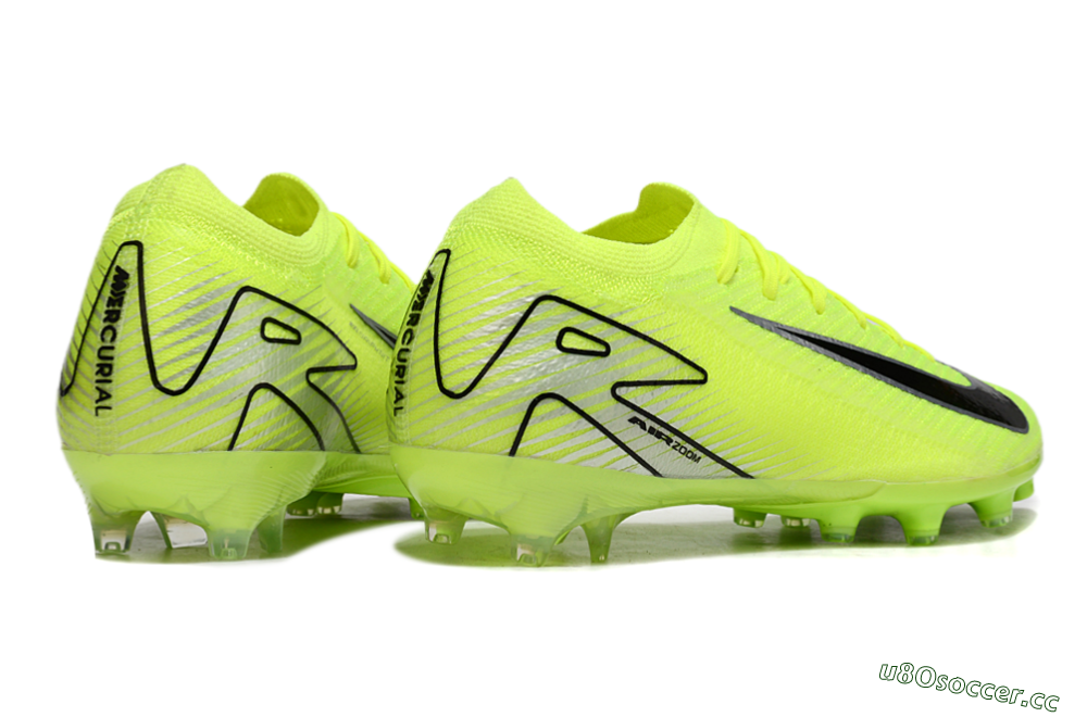 Unisex Nike Air Zoom Mercurial Vapor 16 Elite AG Artificial Grass Low-Tops Football Boots - Yellow/Silver/Black 6