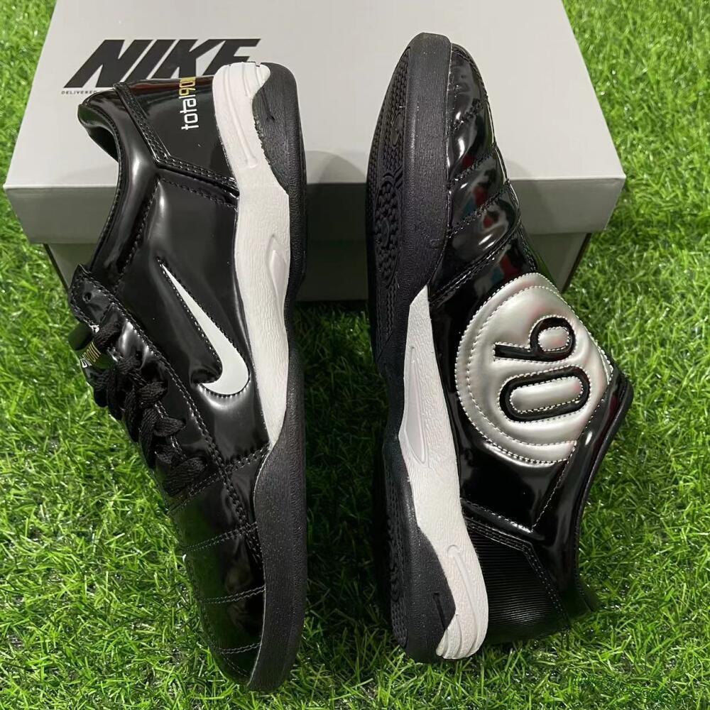 Men's Nike Total 90 II IC Indoor & Futsal Low-Tops Football Shoes - Black/White