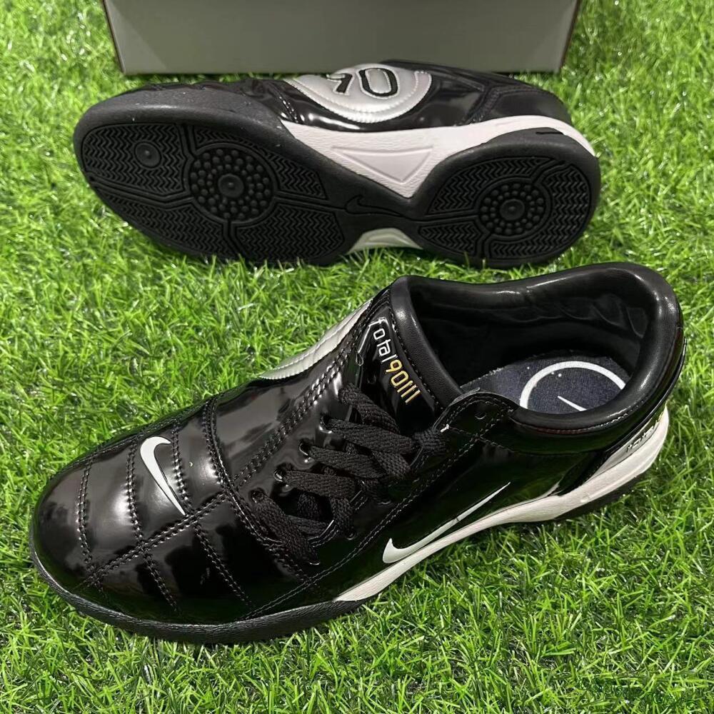 Men's Nike Total 90 II IC Indoor & Futsal Low-Tops Football Shoes - Black/White
