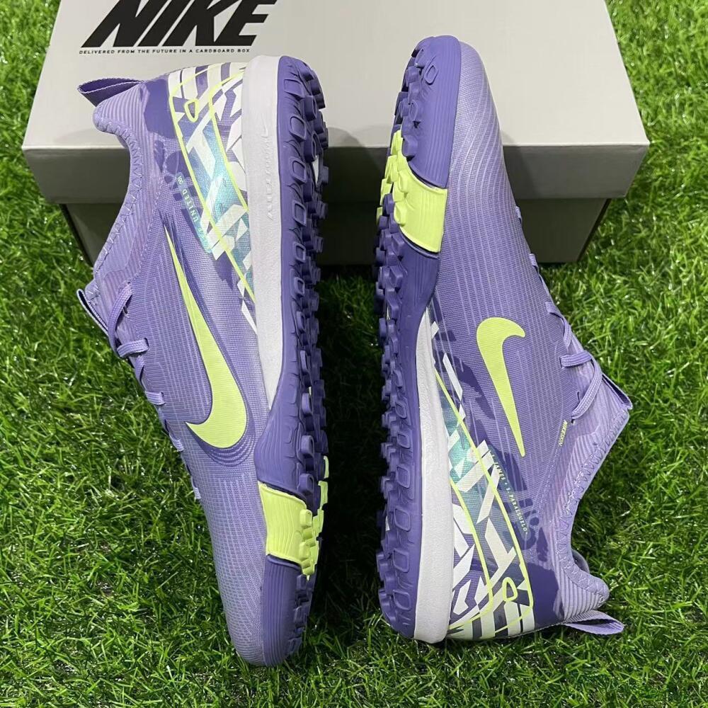 Unisex Nike Air Zoom Mercurial Vapor 16 Pro TF Artificial Turf Low-Tops Football Shoes - Purple/Yellow/White