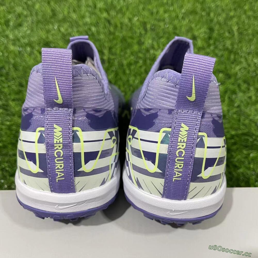 Unisex Nike Air Zoom Mercurial Vapor 16 Pro TF Artificial Turf Low-Tops Football Shoes - Purple/Yellow/White