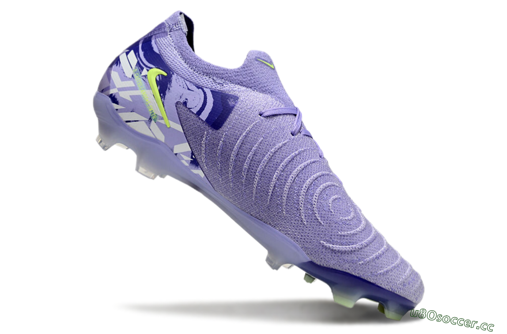 Unisex Nike Phantom Luna Elite FG Firm Ground Low-Tops Football Boots - Purple/Yellow/White 5