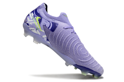 Unisex Nike Phantom Luna Elite FG Firm Ground Low-Tops Football Boots - Purple/Yellow/White