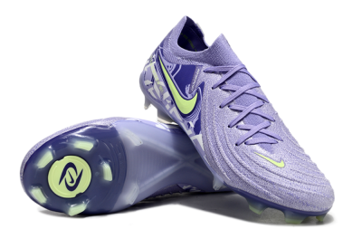 Unisex Nike Phantom Luna Elite FG Firm Ground Low-Tops Football Boots - Purple/Yellow/White