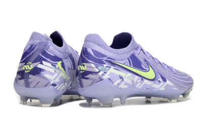 Unisex Nike Phantom Luna Elite FG Firm Ground Low-Tops Football Boots - Purple/Yellow/White