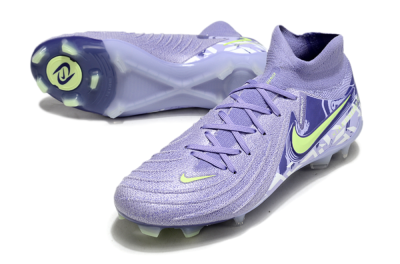 Unisex Nike Phantom Luna Elite FG Firm Ground High-Tops Football Boots - Purple/Yellow/White