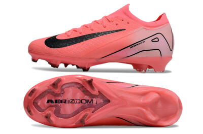 Unisex Nike Air Zoom Mercurial Vapor 16 Elite FG Firm Ground Low-Tops Football Boots - Red/Black