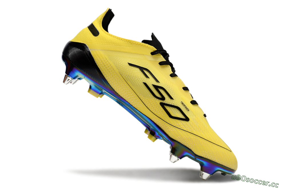 Men's Adidas F50 Elite SG Soft Ground Low-Tops Football Boots - Yellow/Black/Gold 4