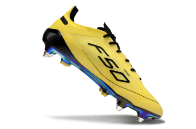 Men's Adidas F50 Elite SG Soft Ground Low-Tops Football Boots - Yellow/Black/Gold